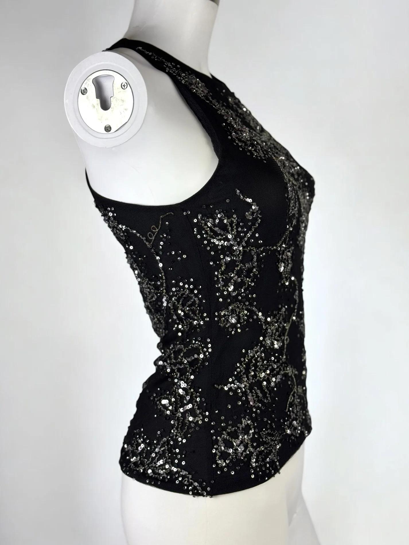 Donna Alexander McQueen - Gilet di seta e paillettes, 2004 in vendita