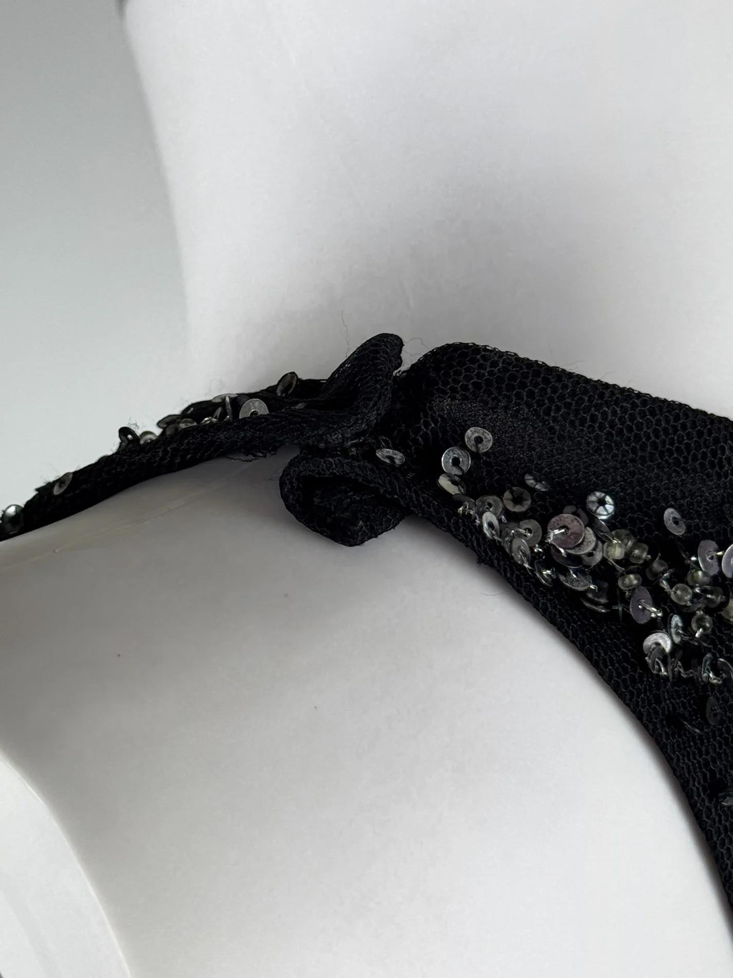 Alexander McQueen - Gilet di seta e paillettes, 2004 in vendita 3