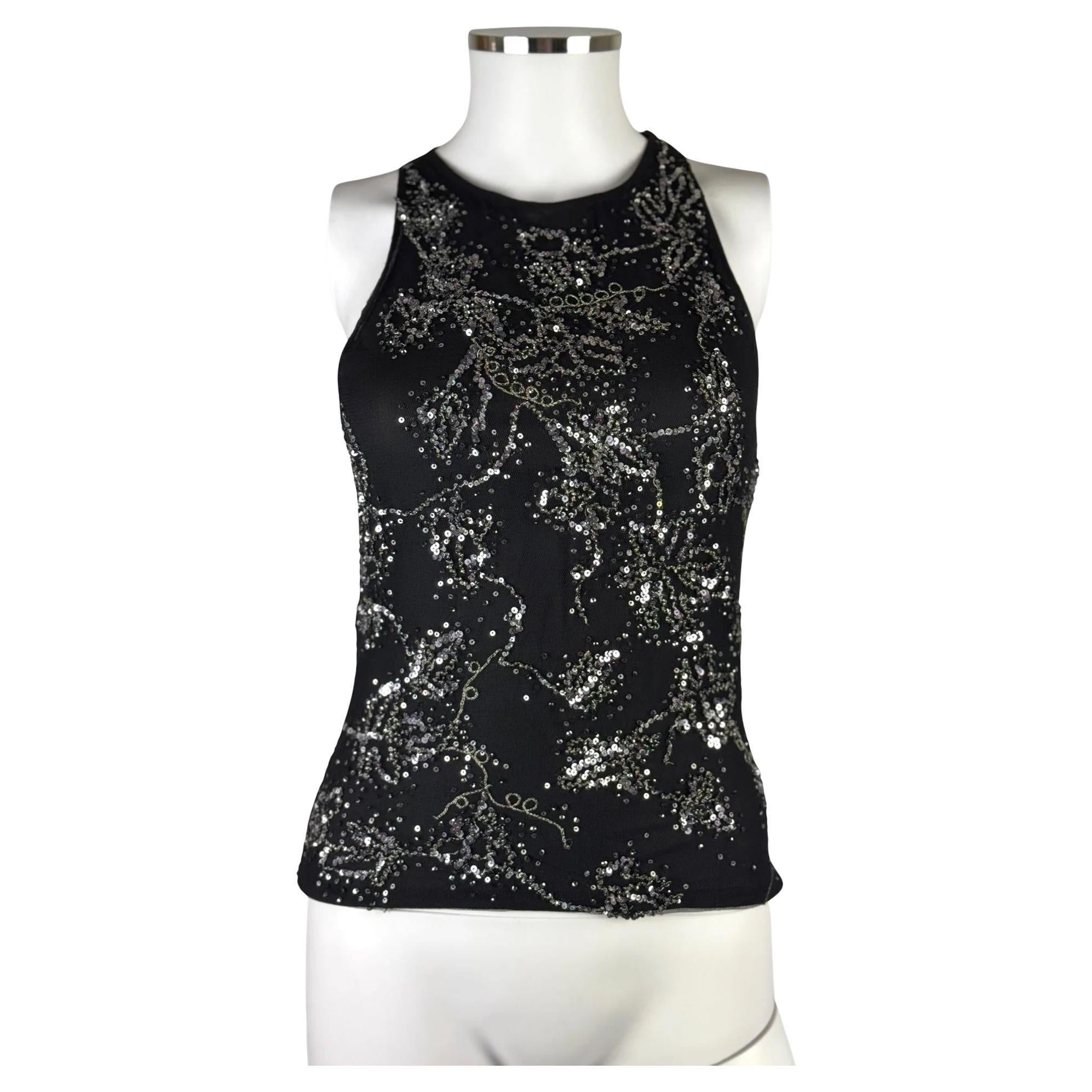Alexander McQueen - Gilet di seta e paillettes, 2004 in vendita