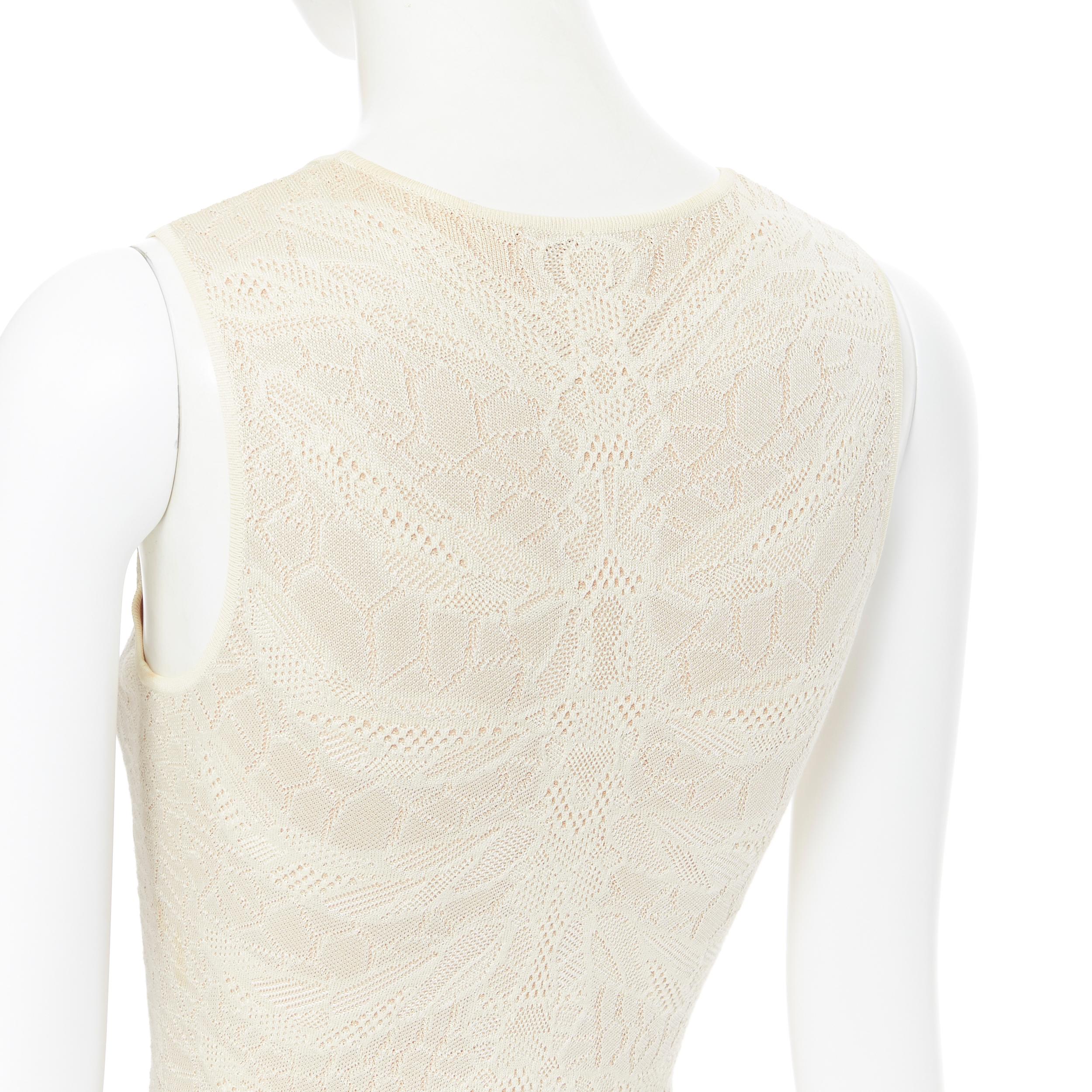 ALEXANDER MCQUEEN vestido de cóctel ajustado y acampanado de punto de viscosa de seda S 2