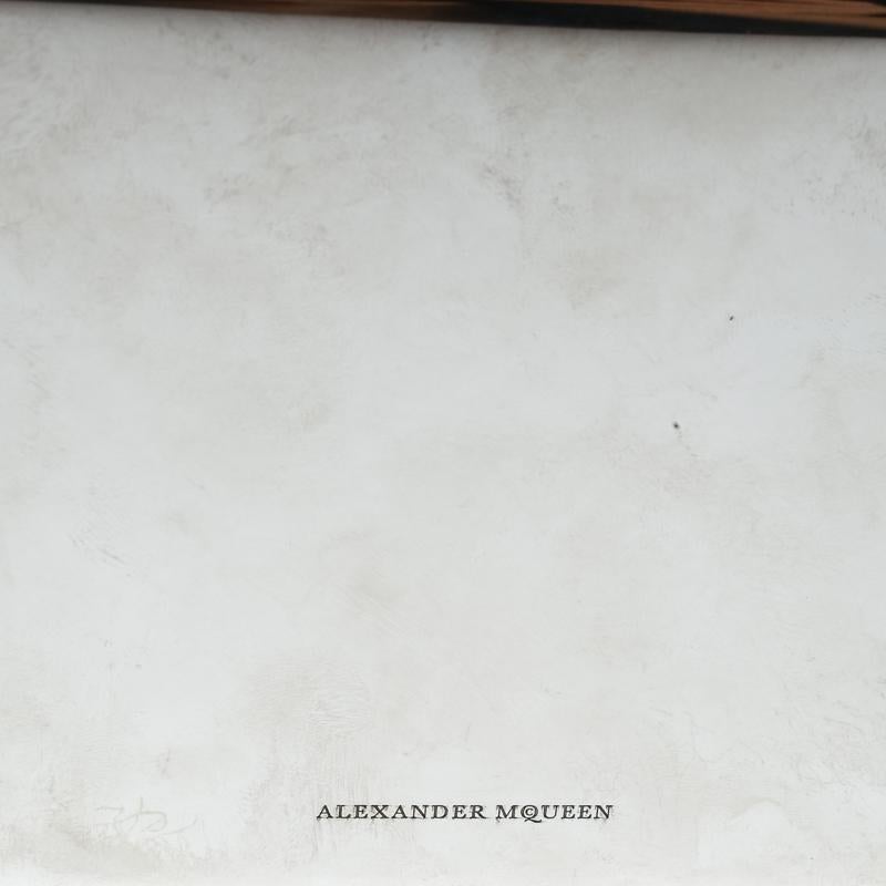 Alexander McQueen Silver Metal Small Ottone Jewelled Clutch 5