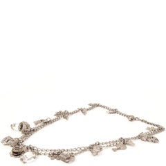 ALEXANDER MCQUEEN silver-plated CHARM Chain Necklace