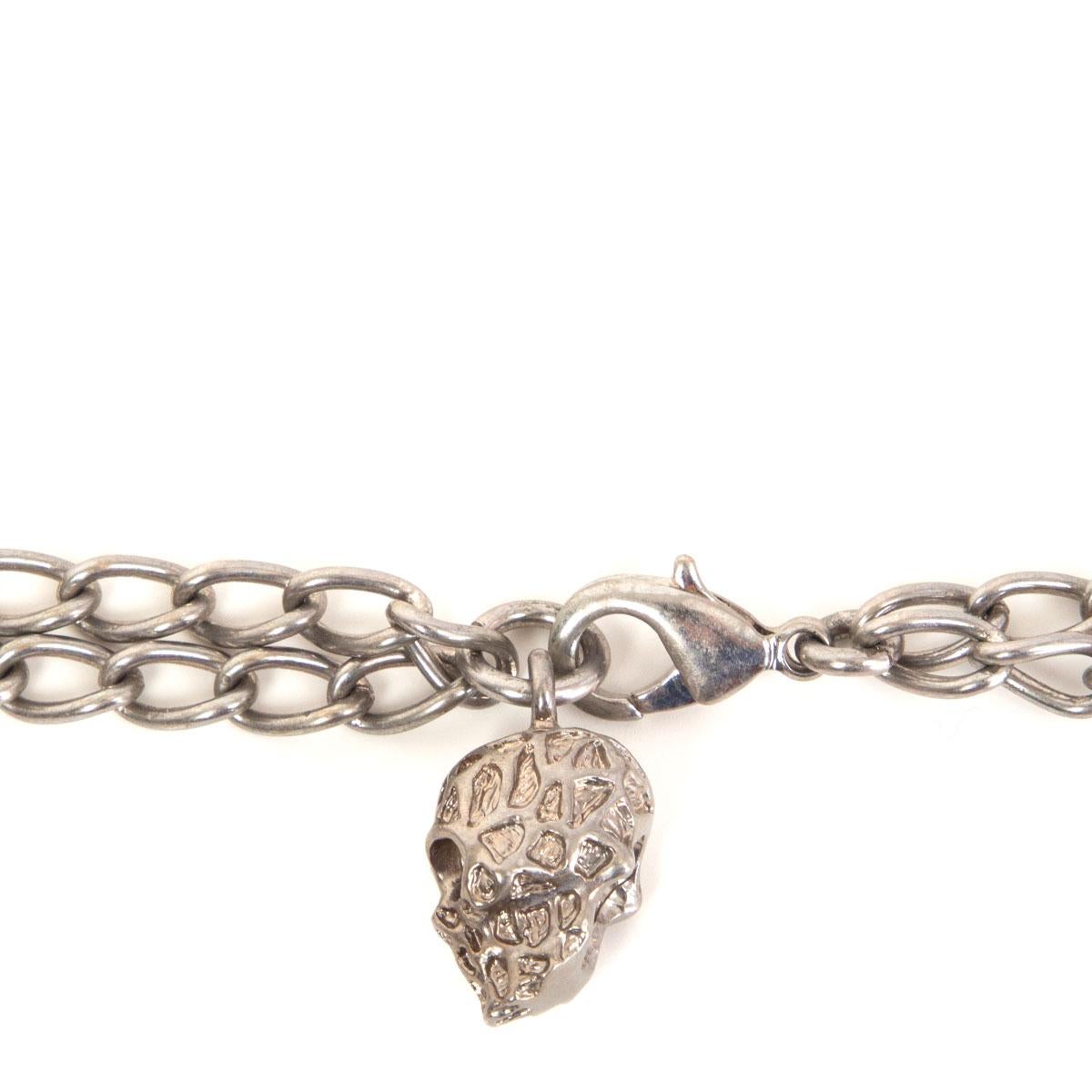 ALEXANDER MCQUEEN silver-plated CHARM Chain Necklace 3