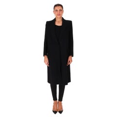Alexander McQueen Single-Breasted Long Wool Coat