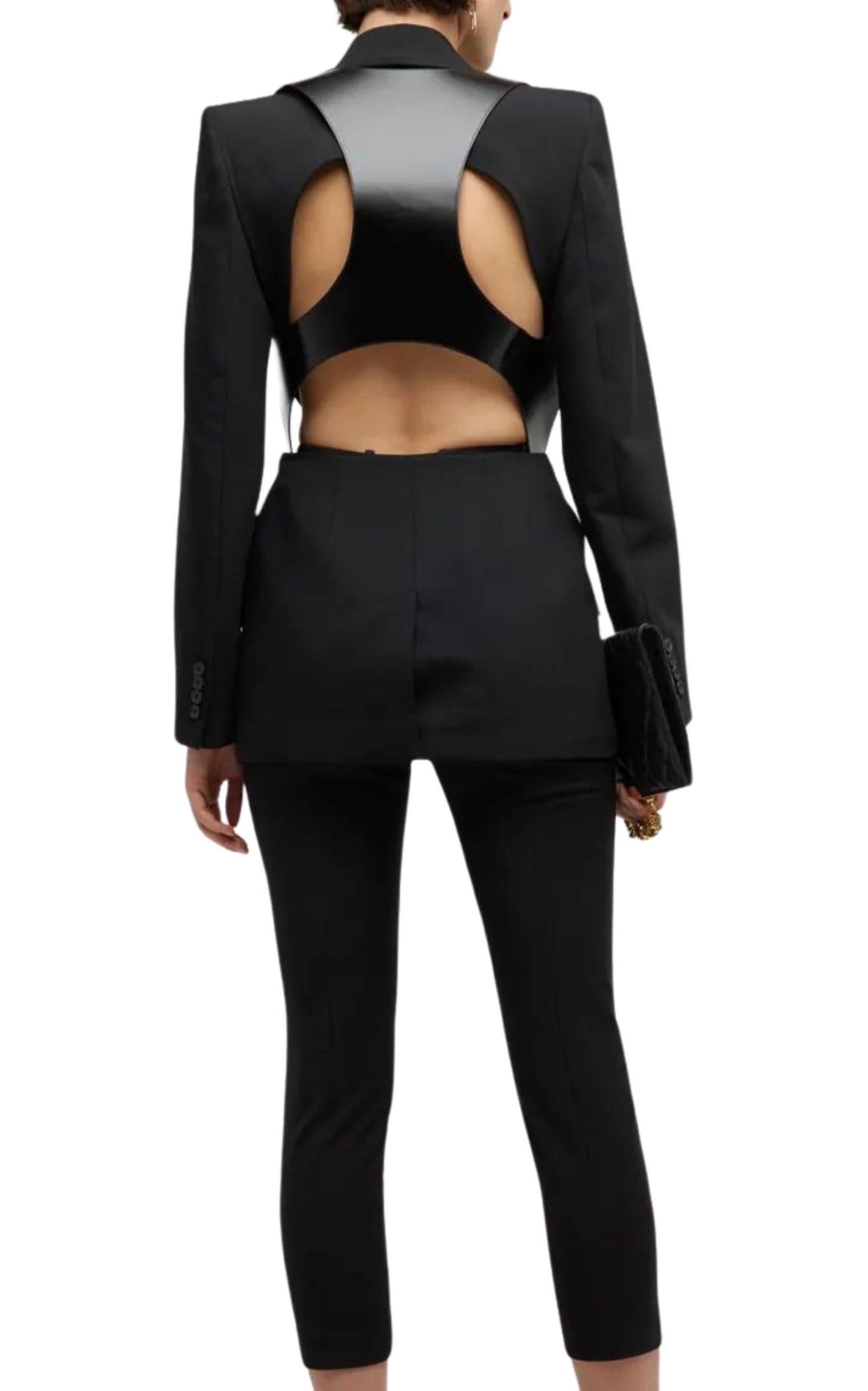 Alexander McQueen Blazer décolleté à simple boutonnage IT42 Neuf - En vente à Brossard, QC