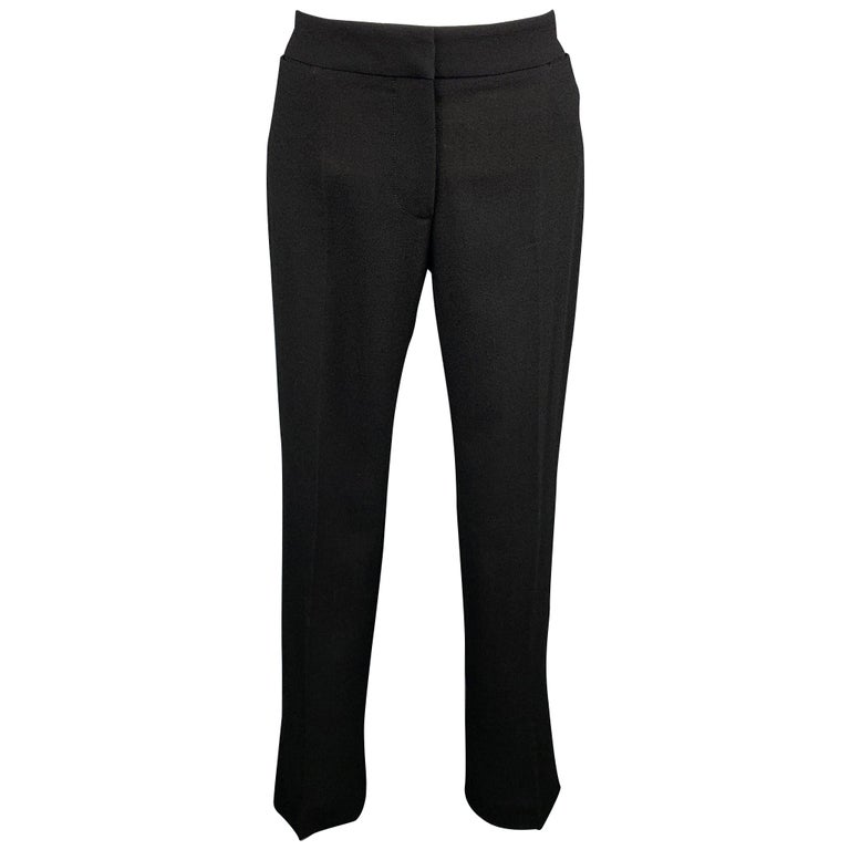 chinese dress ladies Everlane Drapey Crepe Pant in Black, Size 14, Polyester