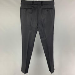 ALEXANDER MCQUEEN Size 30 Navy Wool Tuxedo Dress Pants