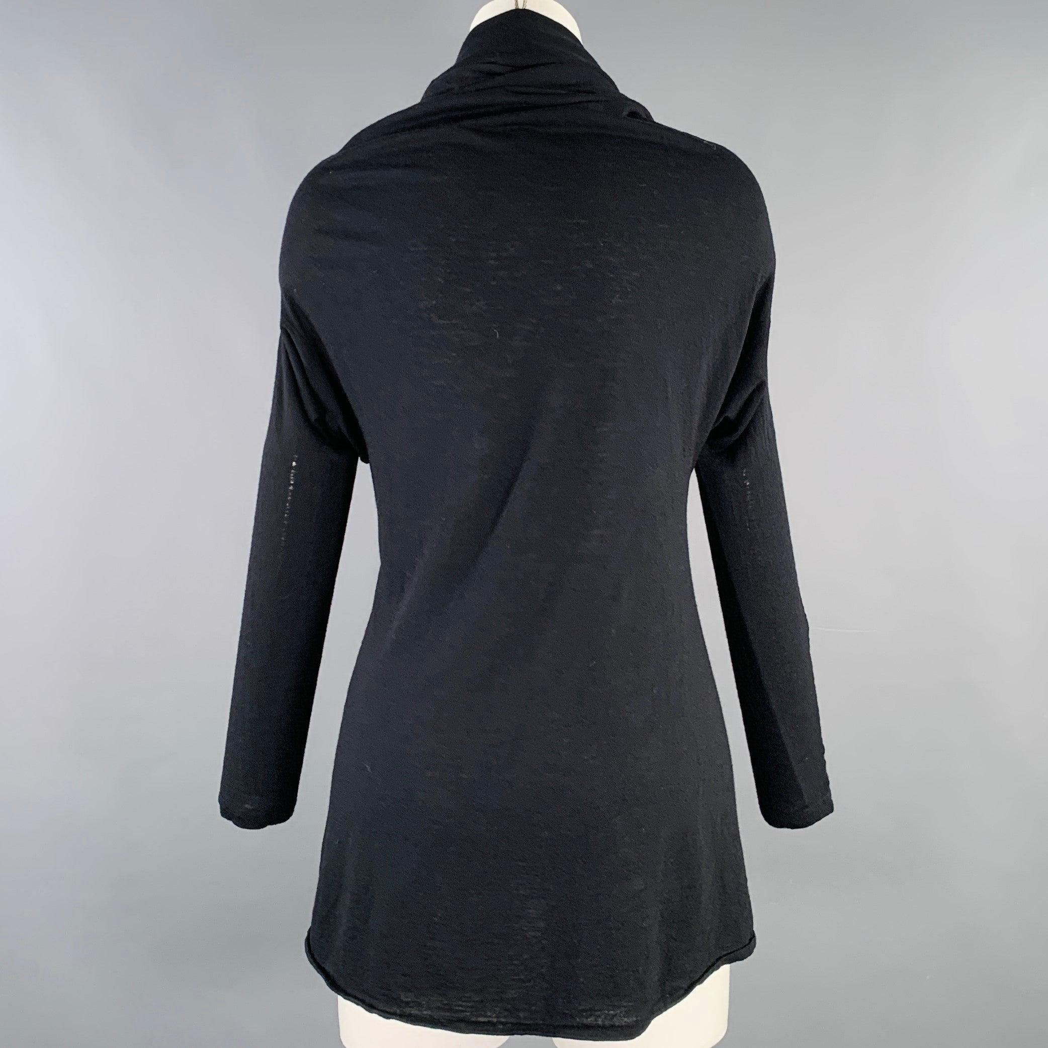Noir Alexander McQueen Taille 4 Pull à col bénitier en viscose noire en vente