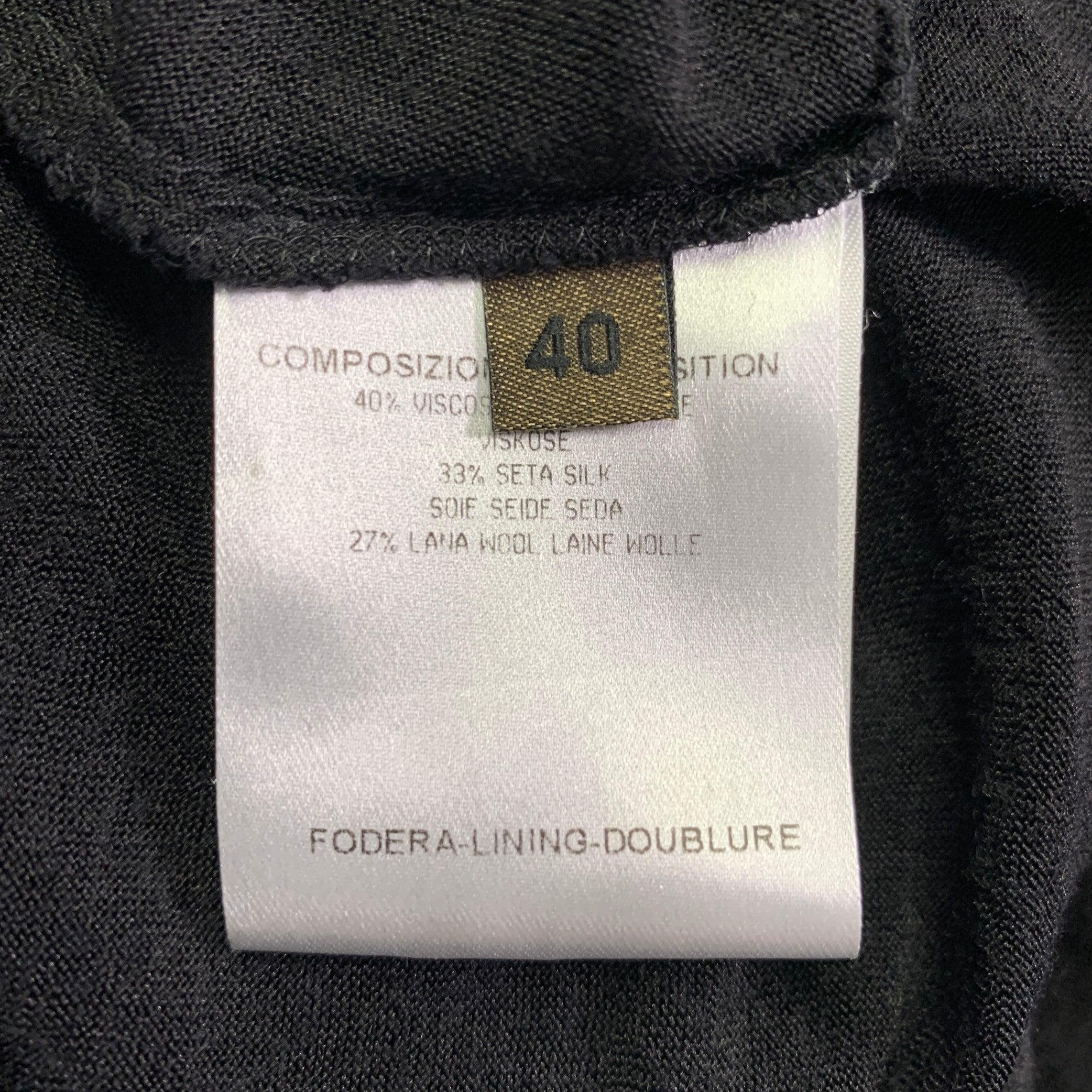 Alexander McQueen Taille 4 Pull à col bénitier en viscose noire Pour femmes en vente