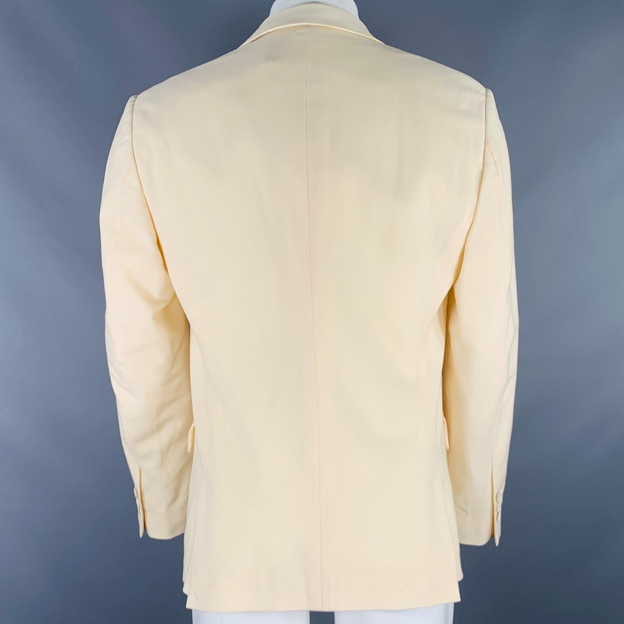 ALEXANDER MCQUEEN Einreihiger Sportmantel aus Wolle in Beige, MCQUEEN, Größe 40 im Zustand „Gut“ im Angebot in San Francisco, CA