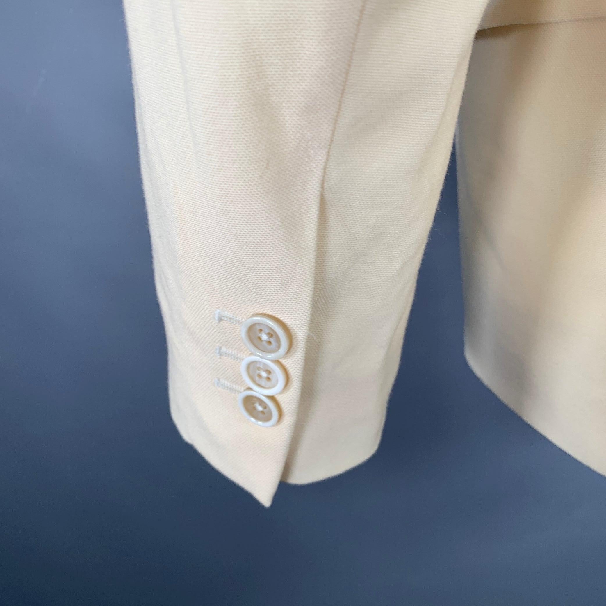 ALEXANDER MCQUEEN Einreihiger Sportmantel aus Wolle in Beige, MCQUEEN, Größe 40 im Angebot 2