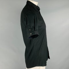 ALEXANDER MCQUEEN Size 42 Black Short Sleeve Shirt
