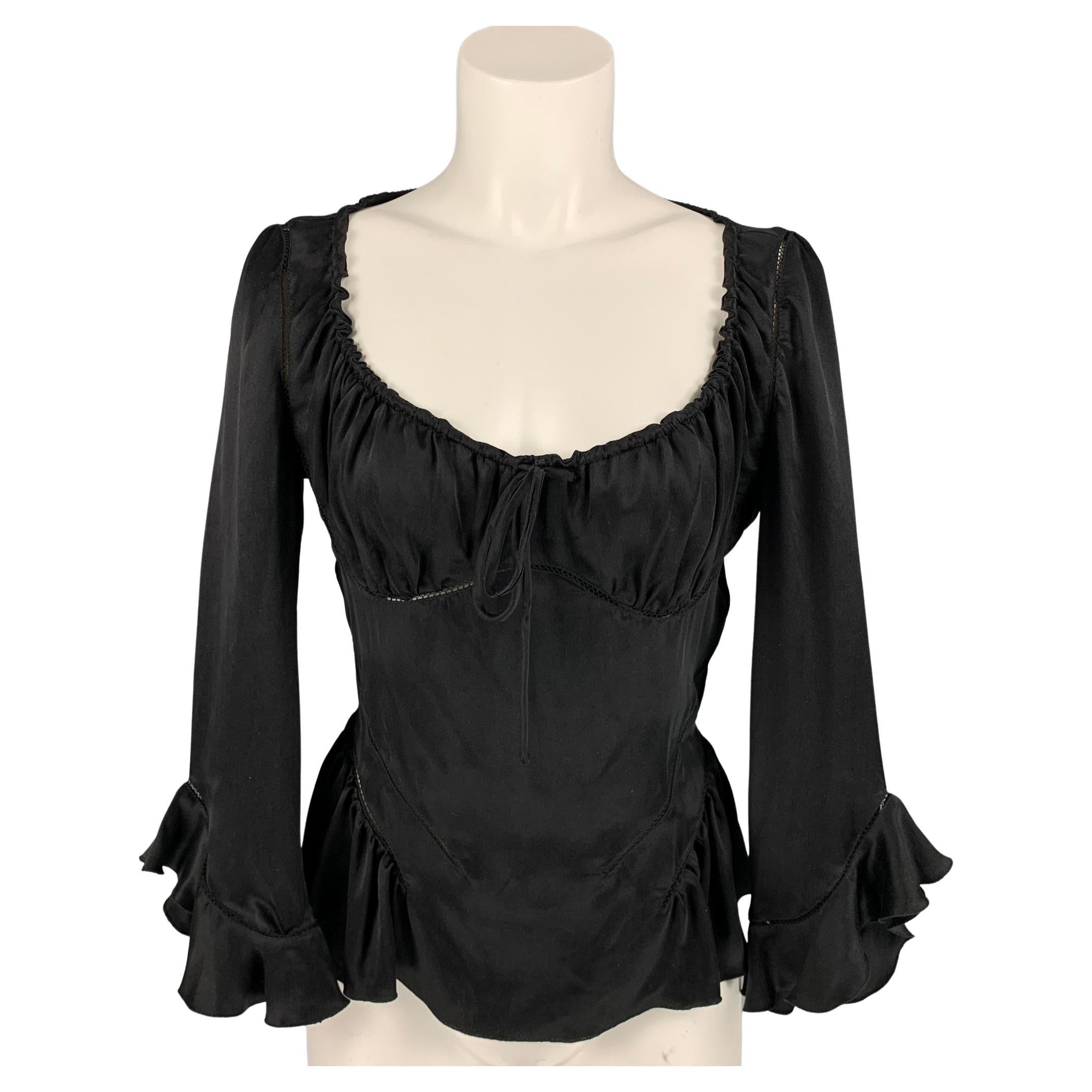 Alexander McQueen Lace Tank Top in Black