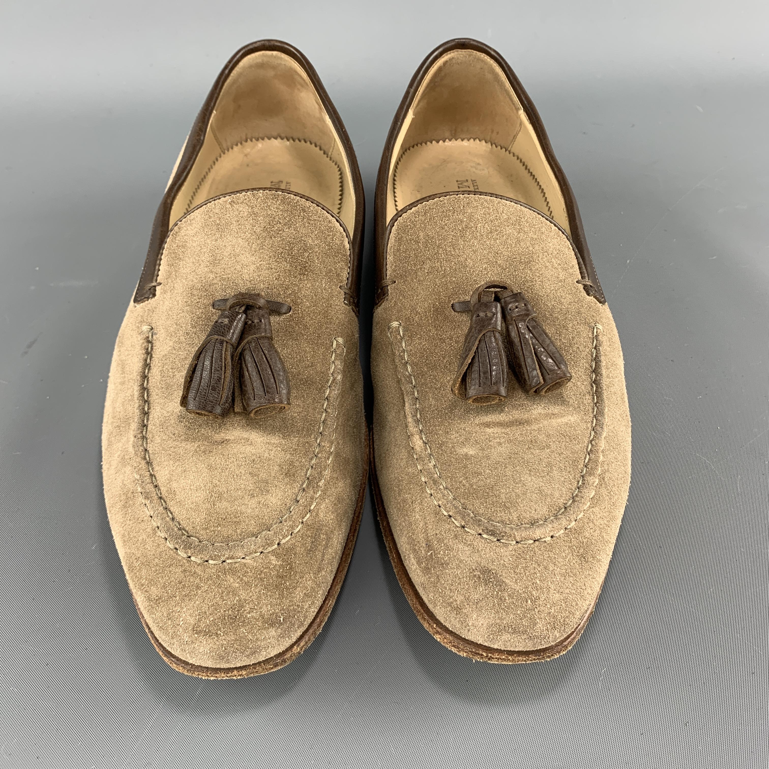 tan tassel loafers