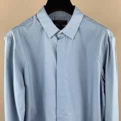 ALEXANDER MCQUEEN Size XS Blue Cotton Long Sleeve Shirt