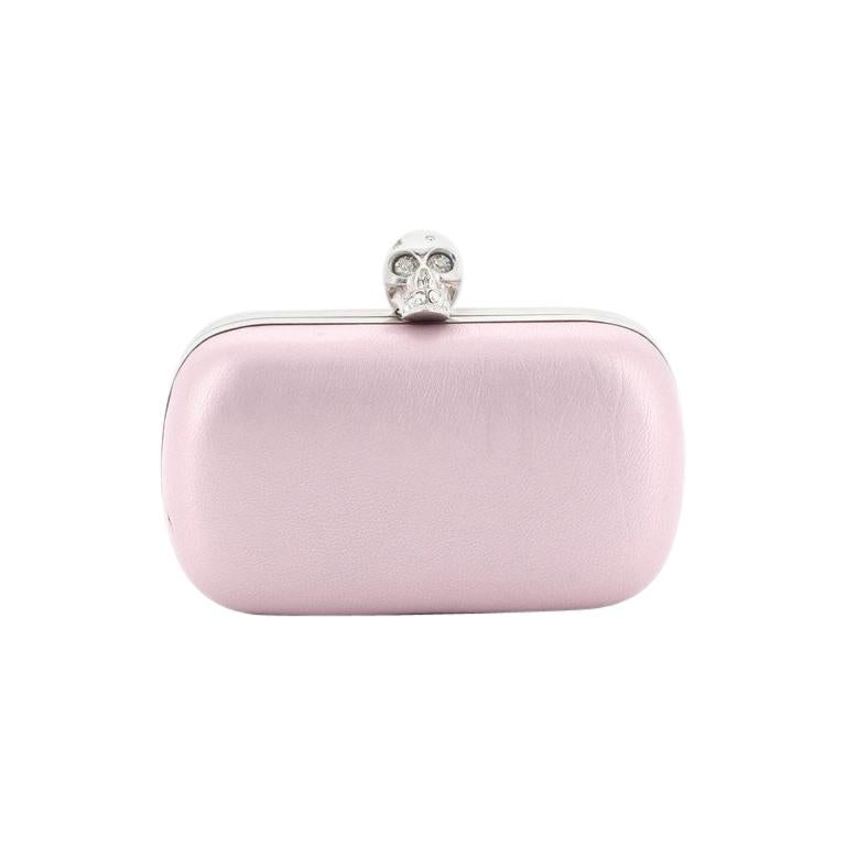 alexander mcqueen pink clutch