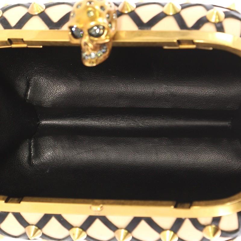 Alexander McQueen Skull Box Clutch Studded Leather Cut Leather Small 1