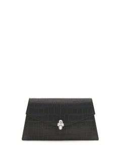 Alexander McQueen Skull Clutch — Black