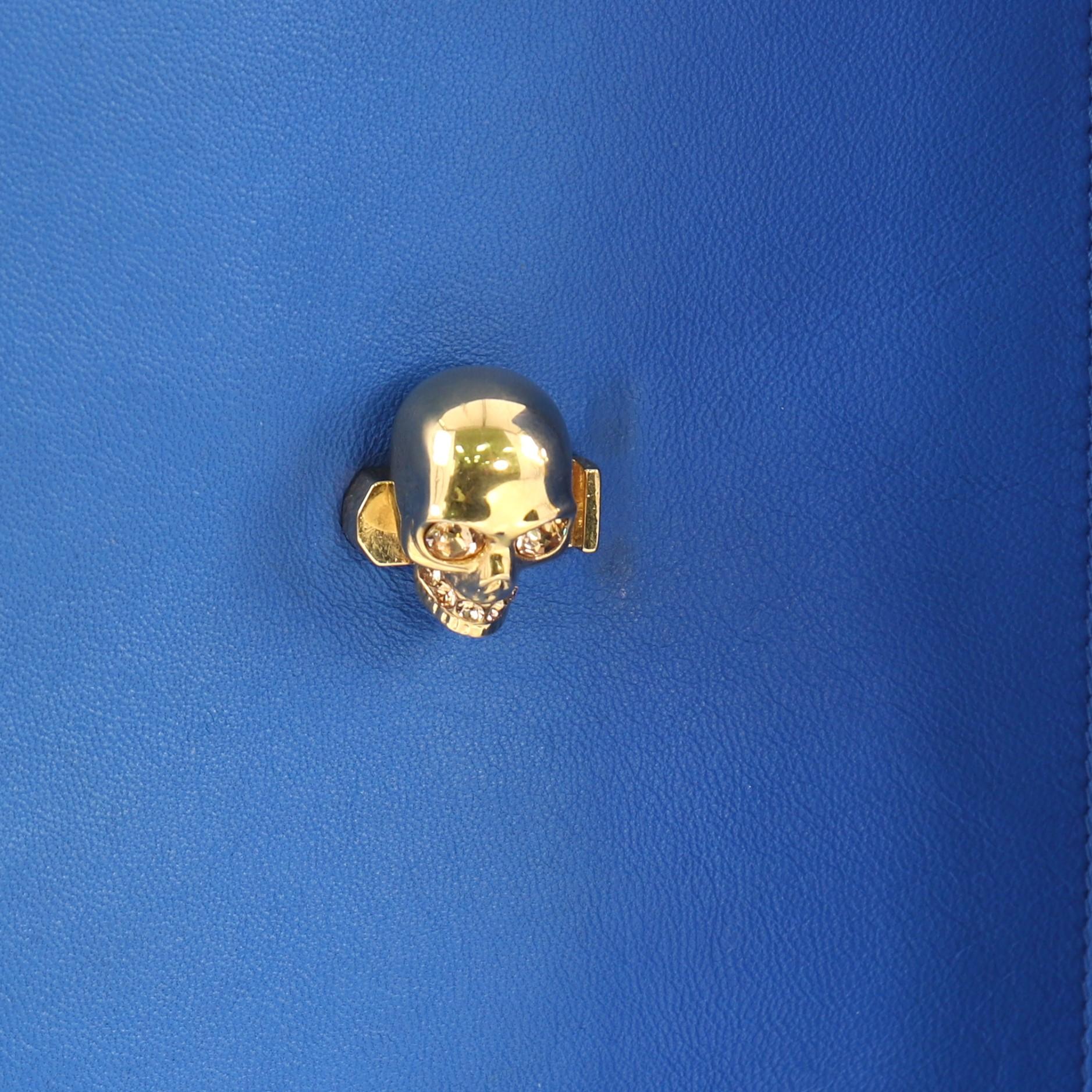 Alexander McQueen Skull Envelope Clutch Leather 4