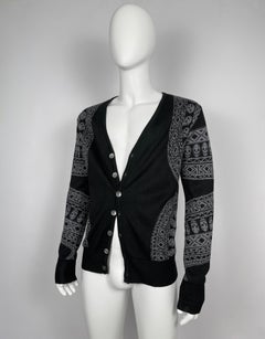 Alexander McQueen skull knit cardigan