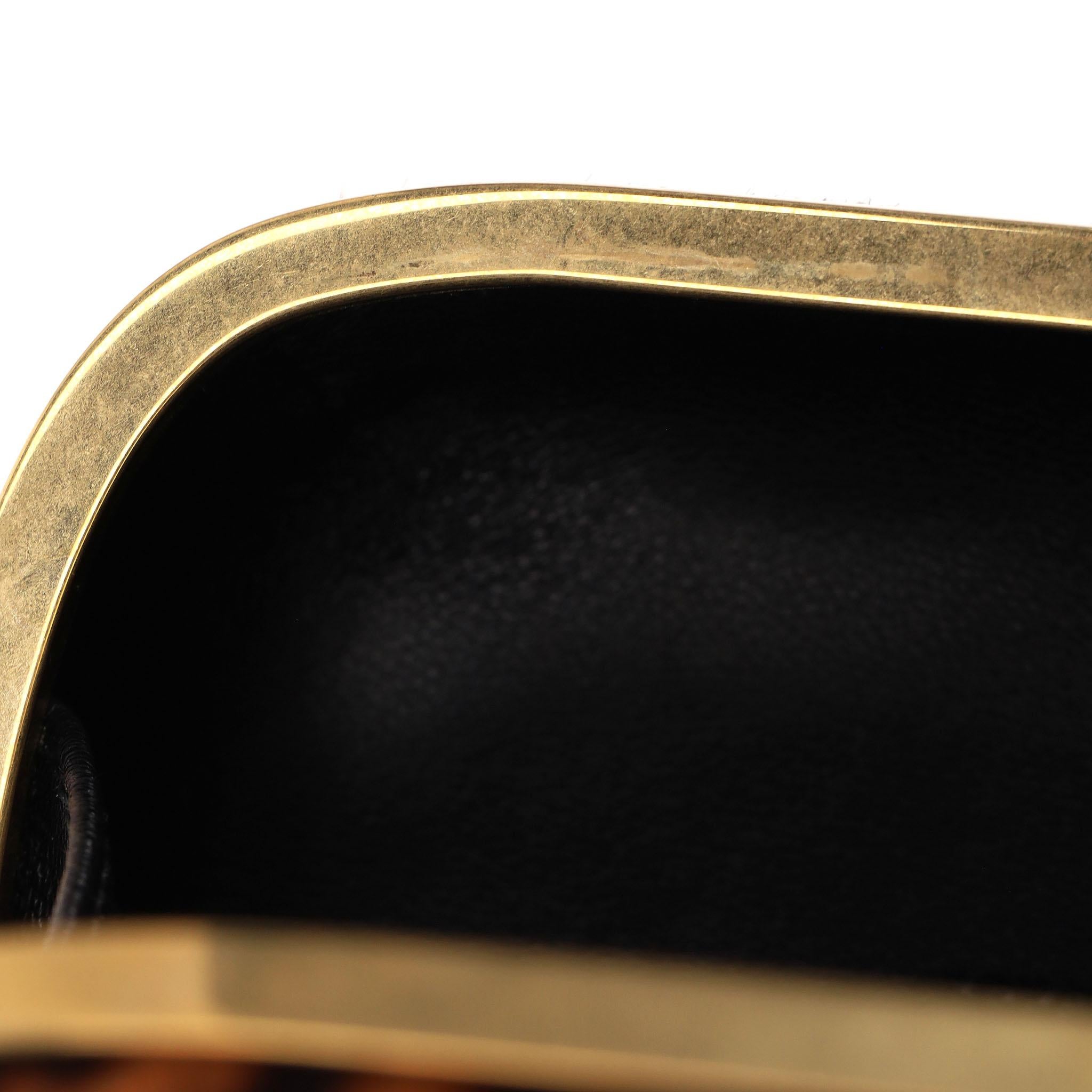 Alexander McQueen Skull Leopard Print Pony Hair Box Clutch Bag For Sale 7