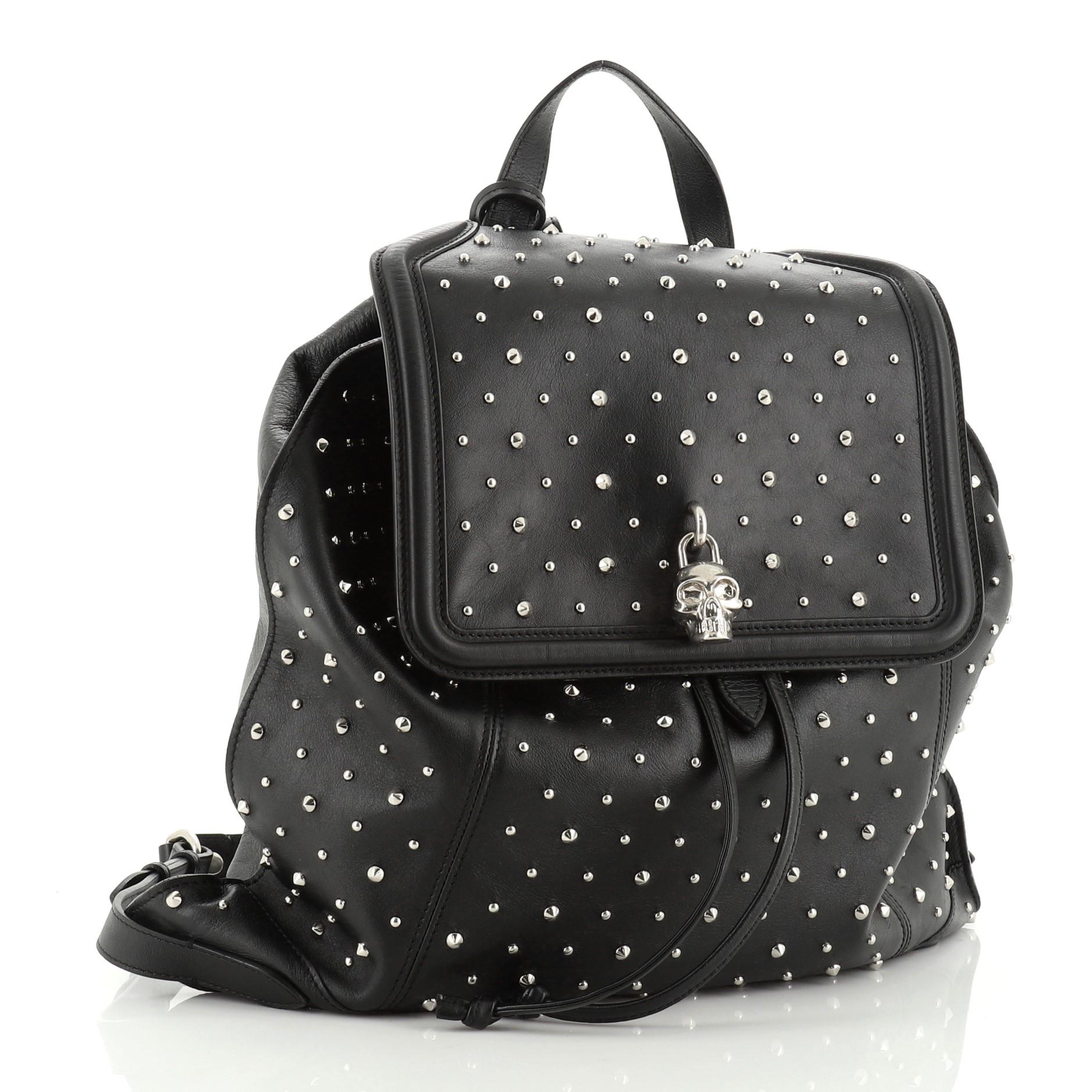 alexander mcqueen padlock backpack