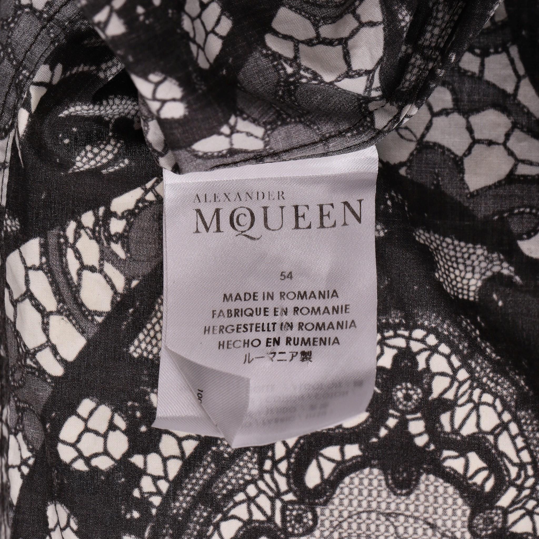 Alexander McQueen Skull Print Cotton Shirt 2