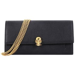 Alexander McQueen Skull Wallet on Chain Leather Small