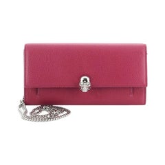 Alexander McQueen Skull Wallet on Chain Leather Small