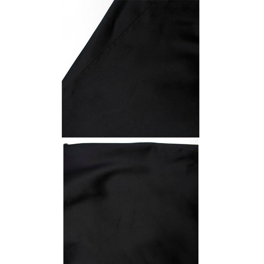 Alexander McQueen Sleeveless Black Satin Dress - Size US 6 For Sale 6