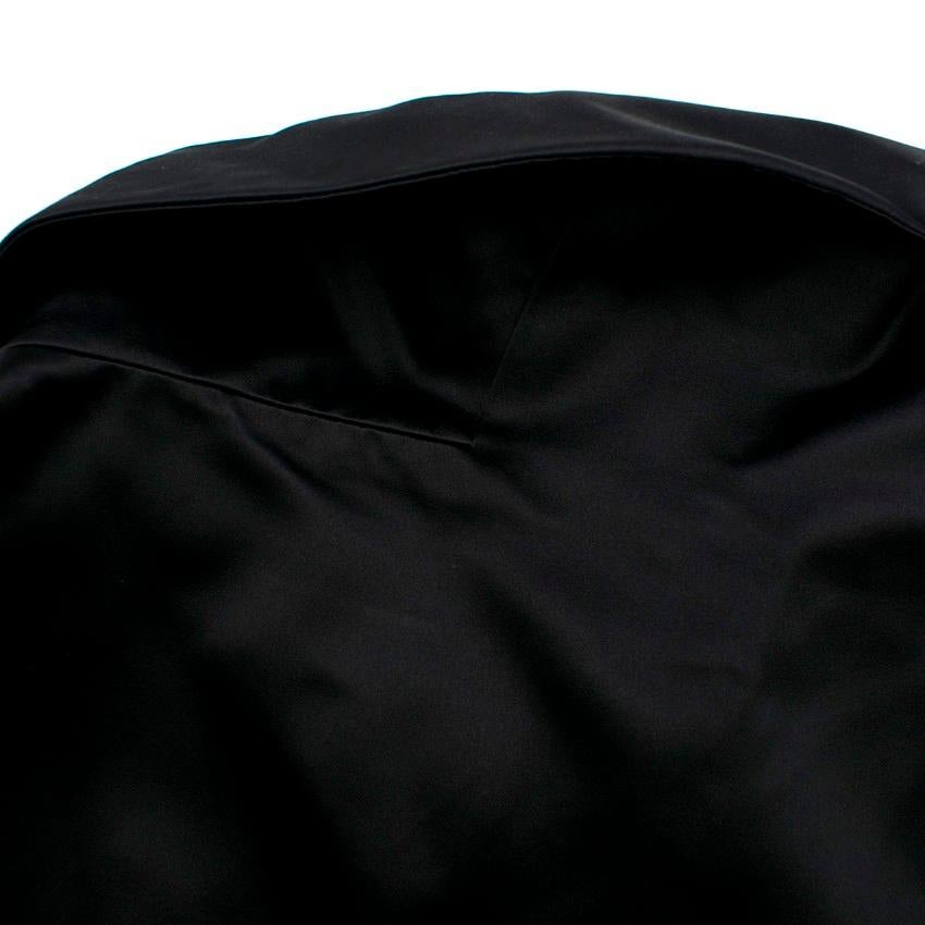 Alexander McQueen Sleeveless Black Satin Dress - Size US 6 For Sale 5