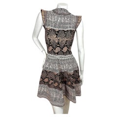 Alexander McQueen Snakeskin Jacquard Knit Dress