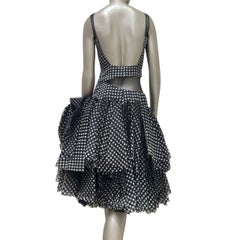 Alexander McQueen Spring/Summer 2002 Black White Polka-Dot Dress S