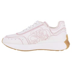 Alexander McQueen Sprint Runner Embroidered Leather Sneakers