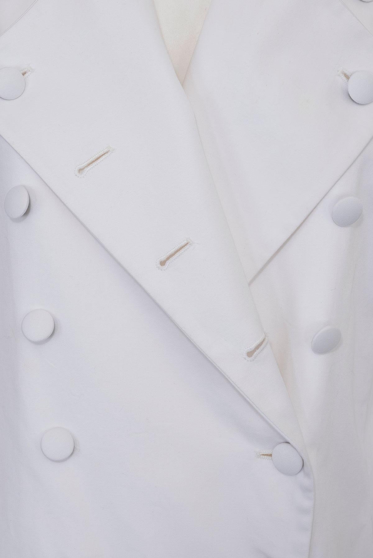 da uomo o donna ALEXANDER MCQUEEN SS 00 Rare double breast long coat in vendita