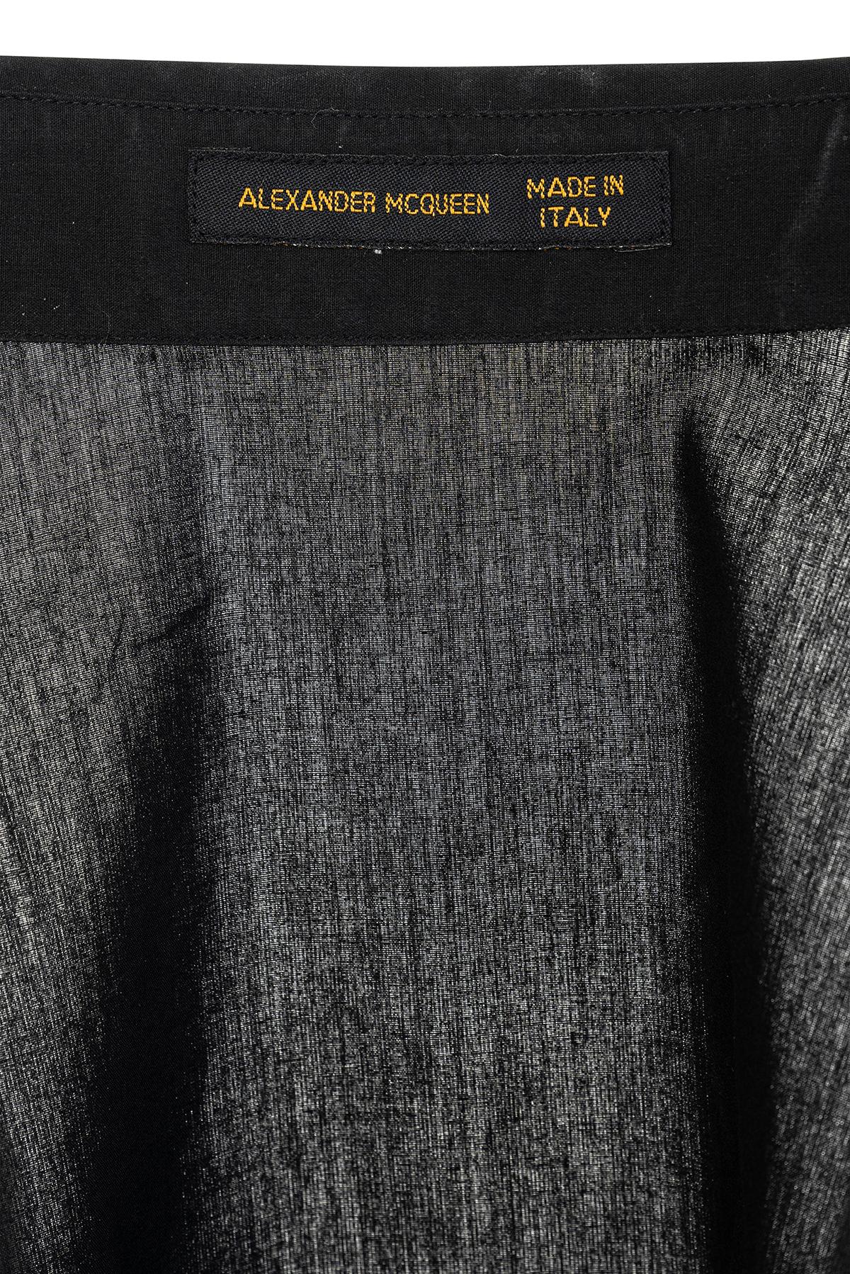 ALEXANDER MCQUEEN SS 02 Camisa larga icónica con cordones en Excelente estado para la venta en Milano, MILANO