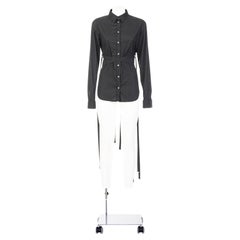 ALEXANDER MCQUEEN SS 02 Iconic long shirt with strings