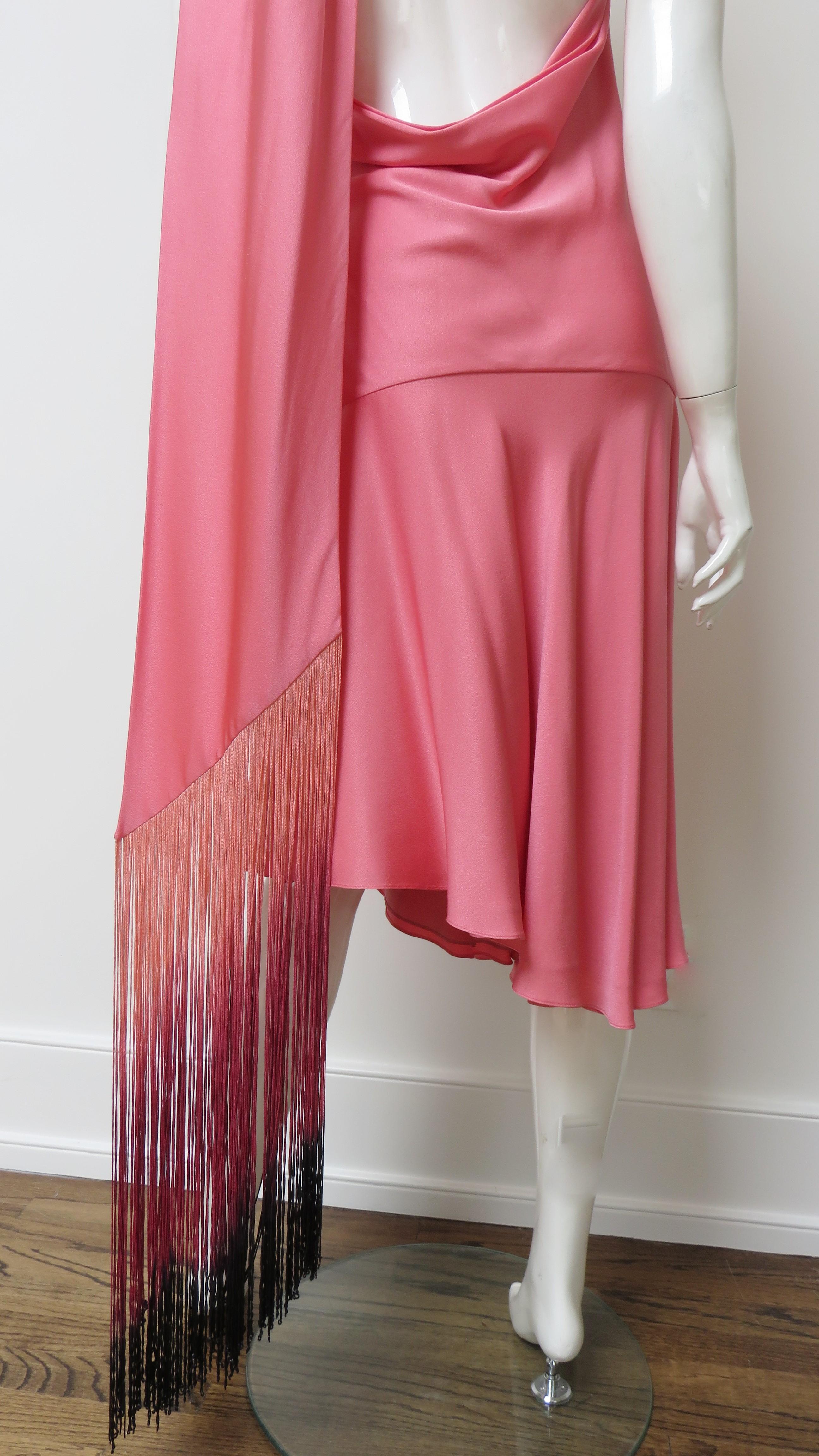 Alexander McQueen S/S 2008 Silk Halter Dress For Sale 3