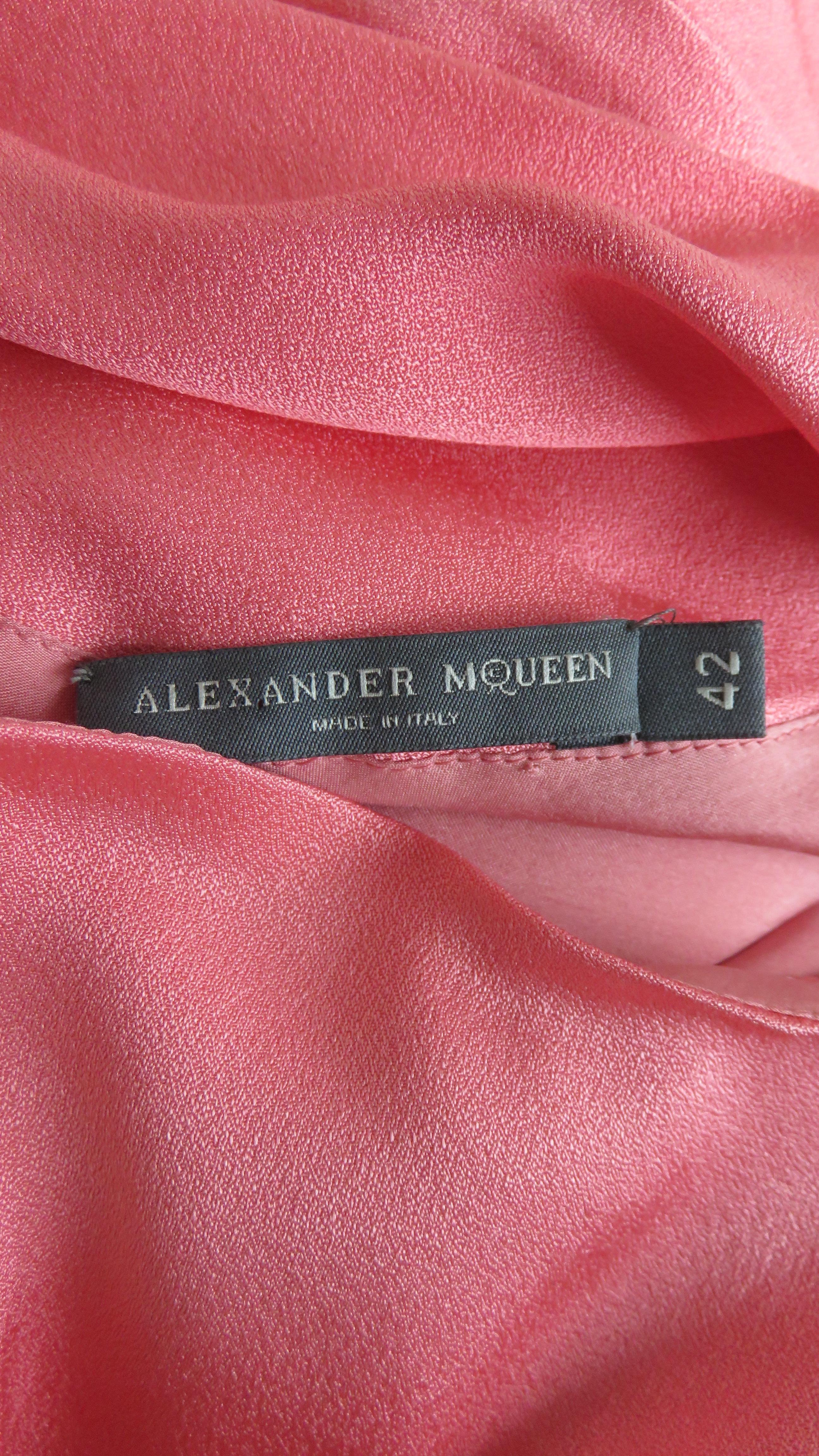 Alexander McQueen S/S 2008 Silk Halter Dress  For Sale 5