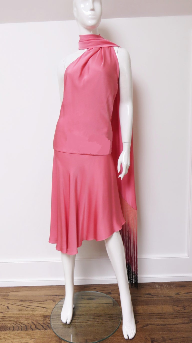 Alexander McQueen S/S 2008 Silk Halter Dress  For Sale 4