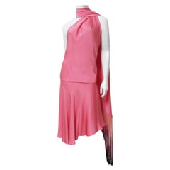 Alexander McQueen SS 2008 Silk Halter Dress 