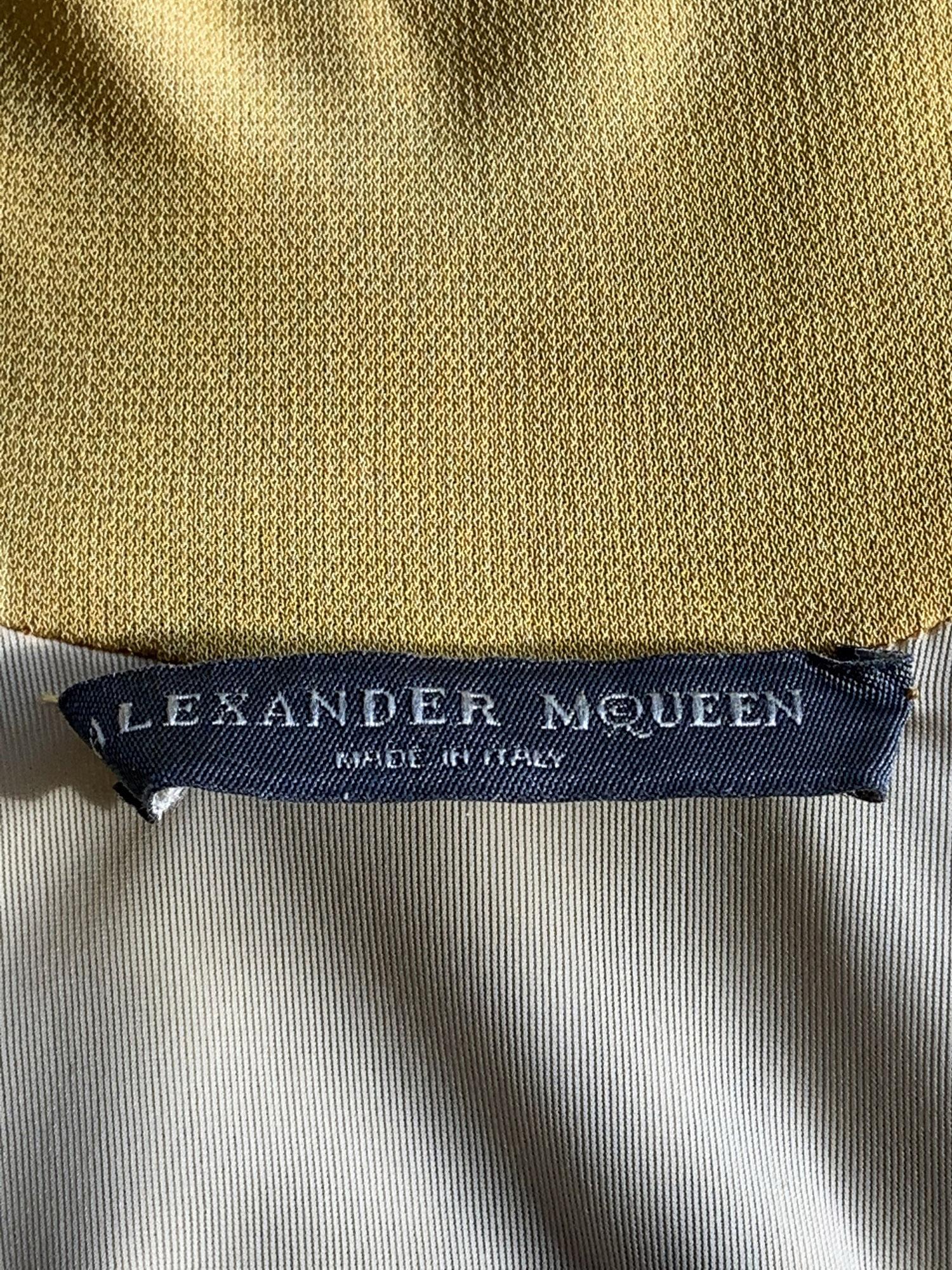 Alexander McQueen SS 2010 Plato's Atlantis Collection Stretch Open Back Dress 40 In Excellent Condition For Sale In Montgomery, TX