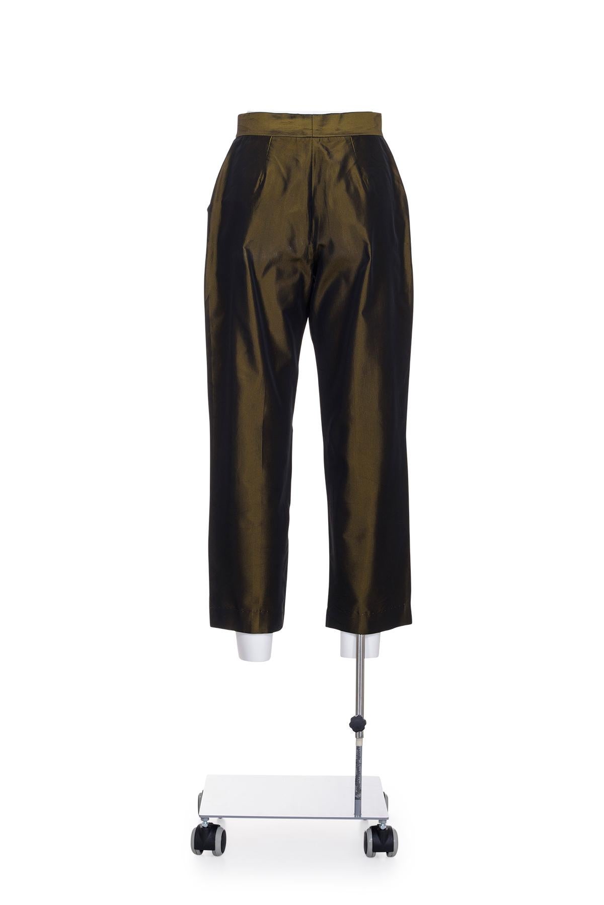 ALEXANDER MCQUEEN SS 97 Iridescent Taffeta Suit For Sale 6
