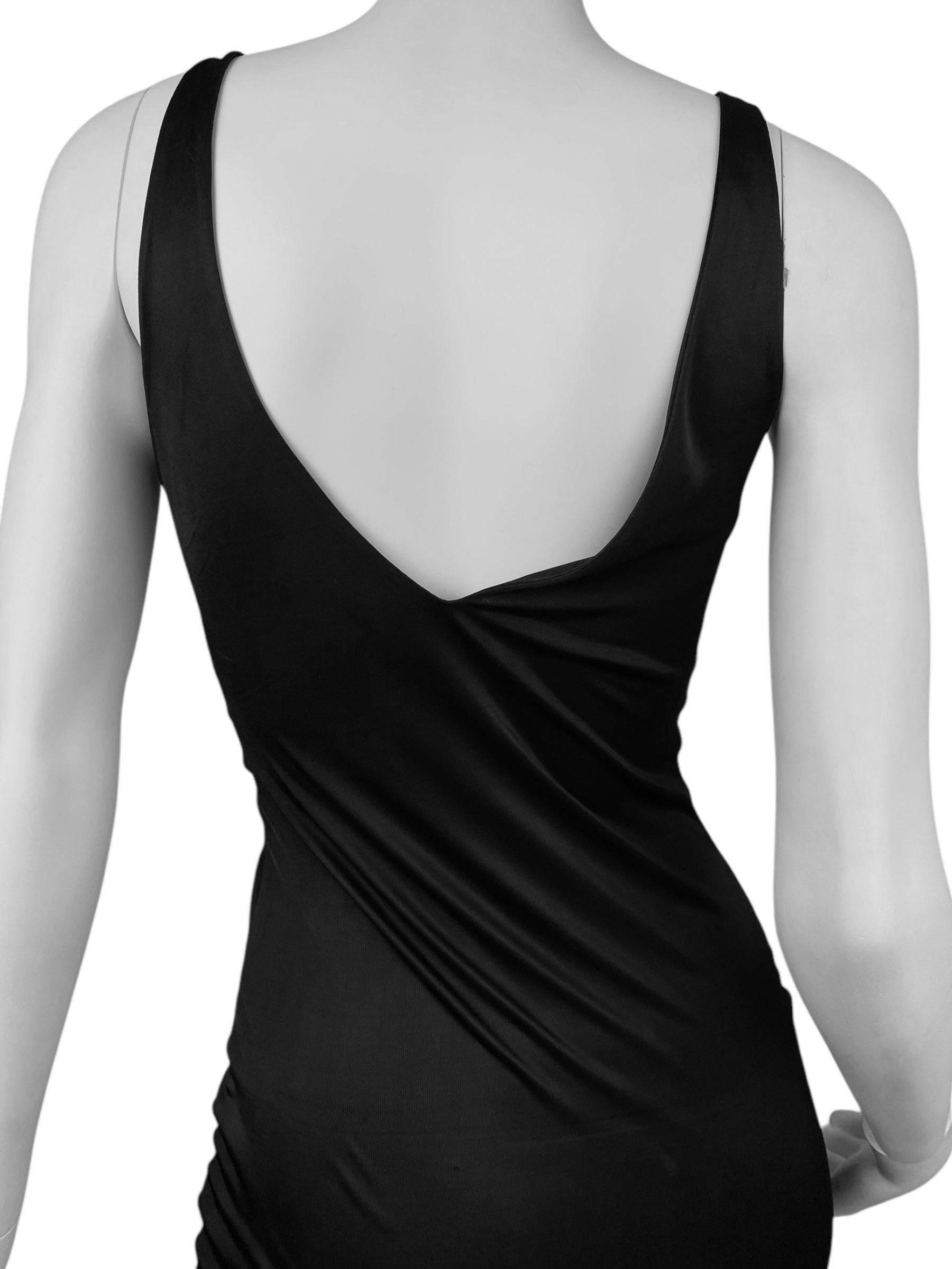 ALEXANDER MCQUEEN ss1996 «THE HUNGER» BLACK RUCHED CUT-OUT BODYCON DRESS 5