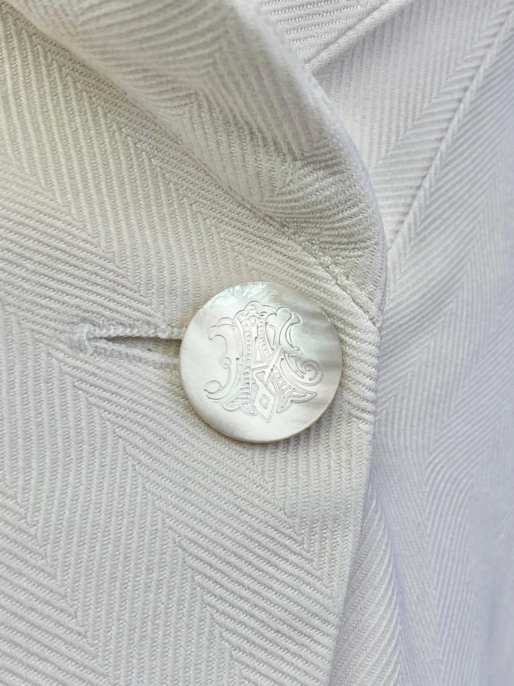 ALEXANDER MCQUEEN ss1999 «NO. 13» CREAM SILK SCULPTED BLAZER 7