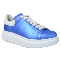 Alexander McQueen Steel Satin Sneakers Cornflower Blue