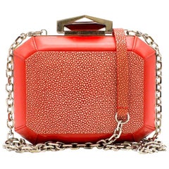 Alexander McQueen Stingray Box Clutch Bag