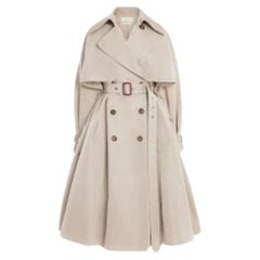 Alexander McQueen Stone Polyfaille Parachute Trench Coat