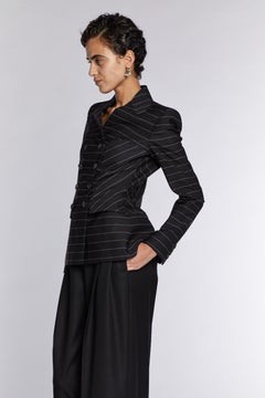 Alexander McQueen Striped Jacket 00s