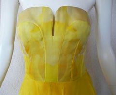 Alexander McQueen Stunning Poppy Print Daffodil Gown NWT